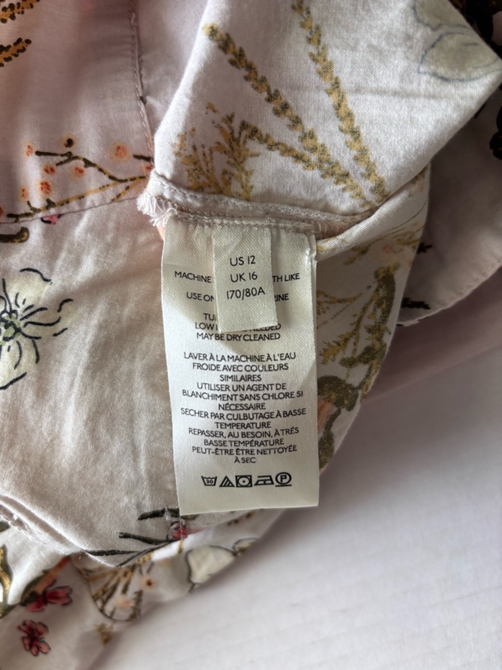 Free People Cream Floral Wide Leg Pants - Picture 9 of 14